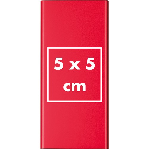 Powerbank van gerecycled aluminium van 10.000 mAh