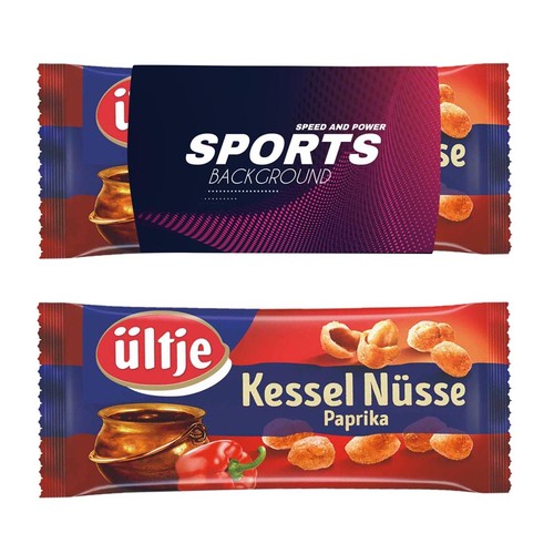 Nuts with individual printed sleeve Nuts with individual printed sleeve