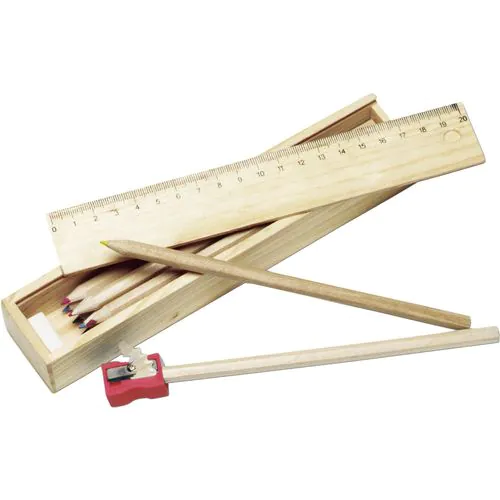 Houten tekenset Carmelita Houten tekenset Carmelita