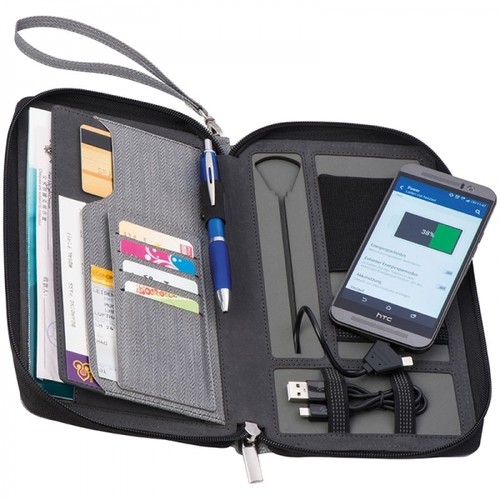 Travel folder with power bank ALMERIA Travel folder with power bank ALMERIA