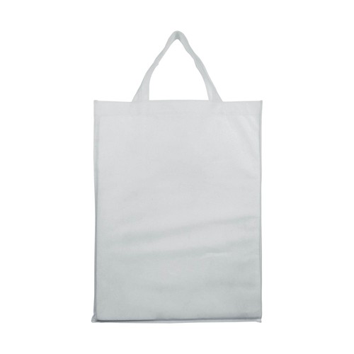 80 g/m2 non-woven fabric foldable shopping bag with gusset and short handles 80 g/m2 non-woven fabric foldable shopping bag with gusset and short handles