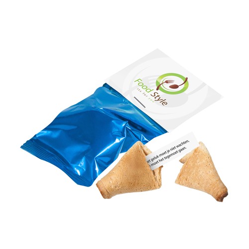 Biscuit de fortune avec carte à en-tête