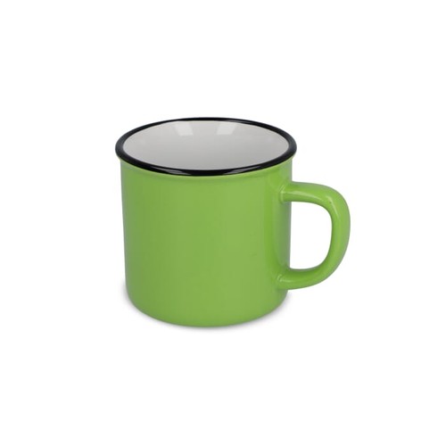 Enamel style ceramic mug 280ml