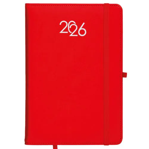 Agenda journalier 2026, couverture rigide en PU thermocollé avec piqûres sur les bords Agenda journalier 2026, couverture rigide en PU thermocollé avec piqûres sur les bords