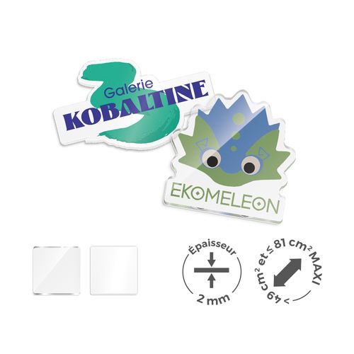 PMMA EP.2 mm SUR MESURE ENTRE 49 ET 81 cm2 MAXI