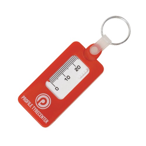 Key-ring tyre gauge