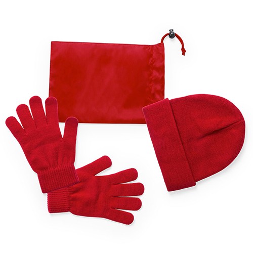 Glove, hat and pouch set kvissle