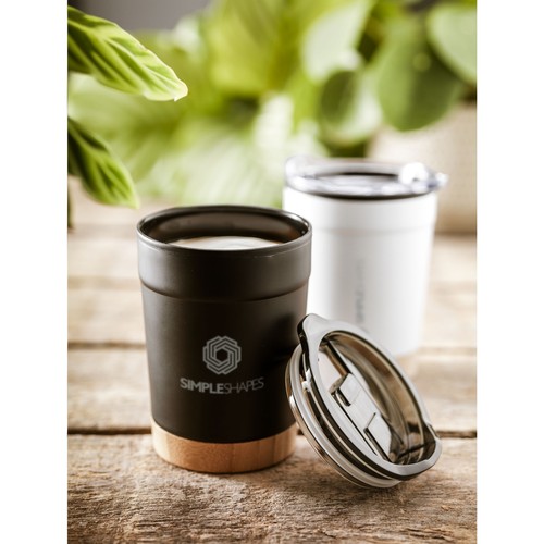 Kobe Bamboo RCS Recycled Steel 350 ml coffee cup Kobe Bamboo RCS Recycled Steel 350 ml coffee cup