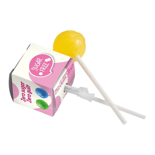 Boîte carrée avec sucette