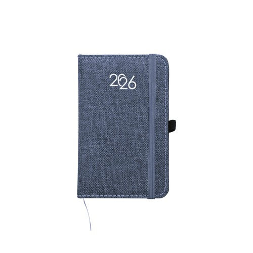 Agenda de poche hebdomadaire 2026, couverture rigide en PET recyclé avec effet de mélange Agenda de poche hebdomadaire 2026, couverture rigide en PET recyclé avec effet de mélange