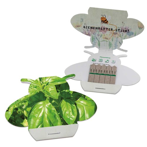 Bâtonnets de graines - abeille - Basilic