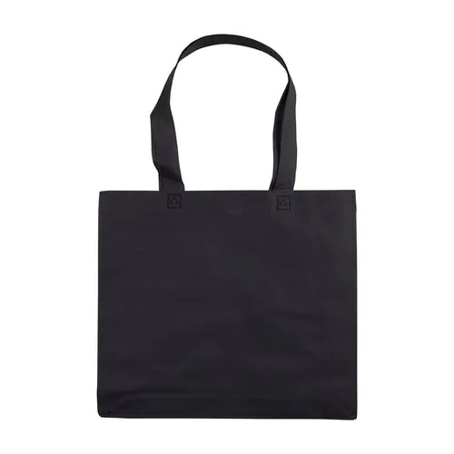 Bolsa de tejido sin tejer termosoldado, asas largas y fuelle Bolsa de tejido sin tejer termosoldado, asas largas y fuelle