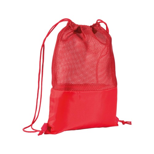 210T polyester backpack with mesh and drawstring closure 210T polyester backpack with mesh and drawstring closure