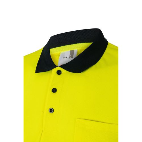 VL FORTUNA. Polo Bird-eye (140g/m²) à manches courtes, en polyester (100%)