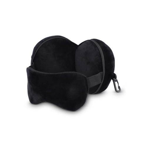 Almohada con antifaz de viaje y funda con cremallera Almohada con antifaz de viaje y funda con cremallera