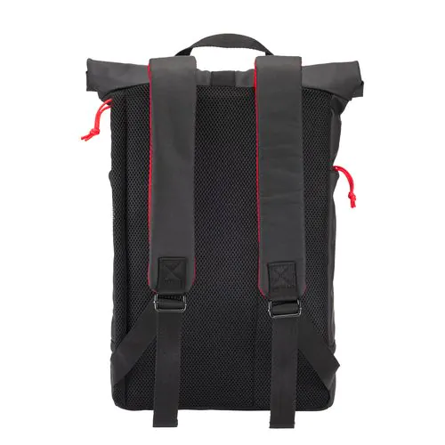 Water resistant soft pu laptop backpack, notebook compartment