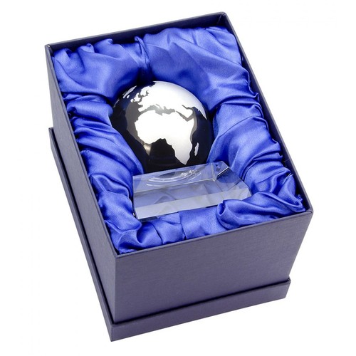 GLOBO MONDO BLU VETRO - d=50 / h 70 mm GLOBO MONDO BLU VETRO - d=50 / h 70 mm