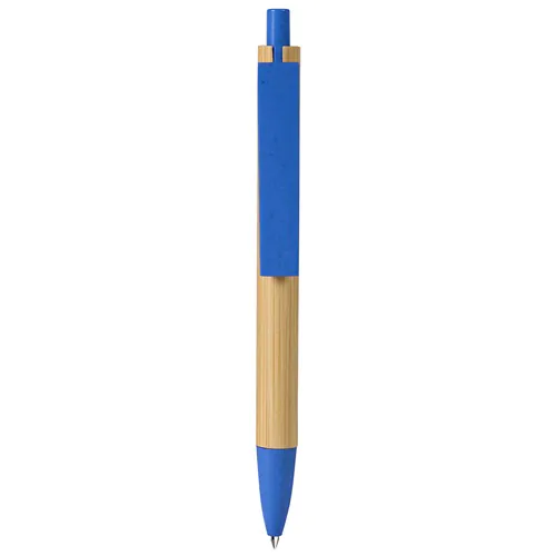 BALLPOINT PEN WITH BLUE REFILL IN BAMBOO AND WHEAT STRAW + ABS BALLPOINT PEN WITH BLUE REFILL IN BAMBOO AND WHEAT STRAW + ABS