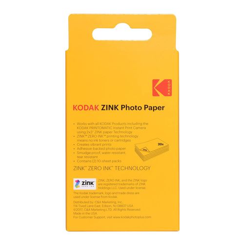 Kodak Zink 2x3" Pack 20 pcs Kodak Zink 2x3" Pack 20 pcs