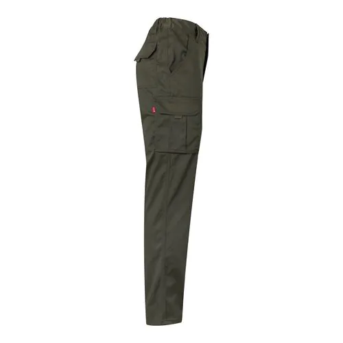 VL PAN. Pantalon stretch, multipoches (290g/m²), en coton (46%), EME (38%) et polyester (16%)