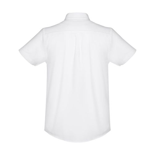 THC LONDON WH. Camicia oxford da uomo a maniche corte. Colore bianco THC LONDON WH. Camicia oxford da uomo a maniche corte. Colore bianco