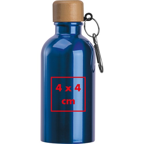 Drinkfles van rvs met karabijnhaak, 400 ml Drinkfles van rvs met karabijnhaak, 400 ml