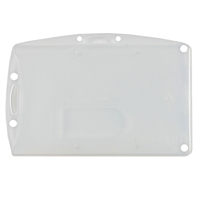 Semi-Rigid One-Card Holder with Thumb Notch - Frosted