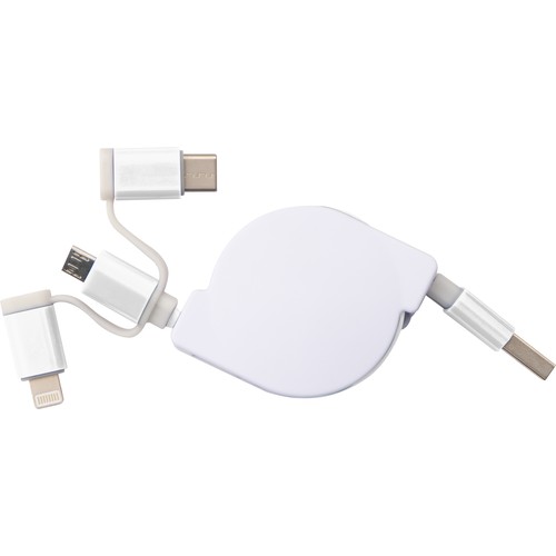 Extendable charging cable with 3 plugs Extendable charging cable with 3 plugs