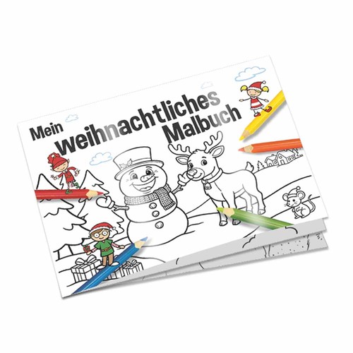 Colouring book A7 - Christmas-themed items - Colouring book with individual front and back sides Colouring book A7 - Christmas-themed items - Colouring book with individual front and back sides