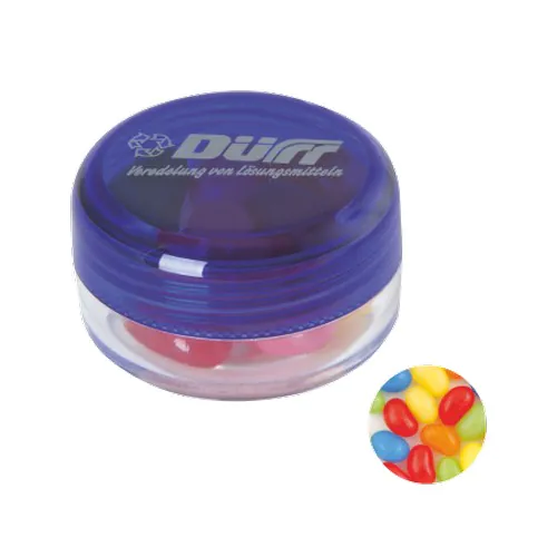 Kunststof rond potje met jelly beans