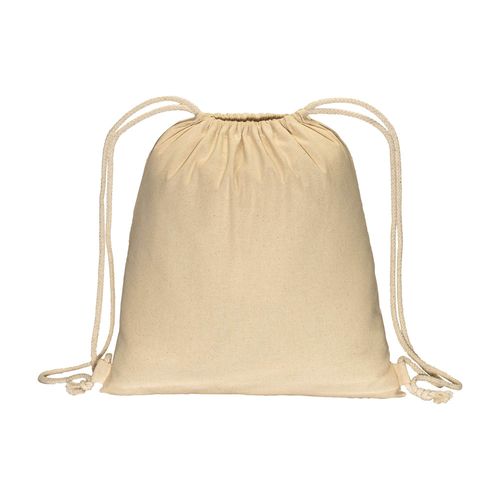 180 g/m2 cotton backpack, with drawstring closure