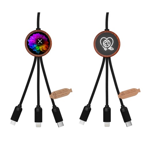 round eco cable 5-in-1 40W Bamboo FSC® 100% round eco cable 5-in-1 40W Bamboo FSC® 100%