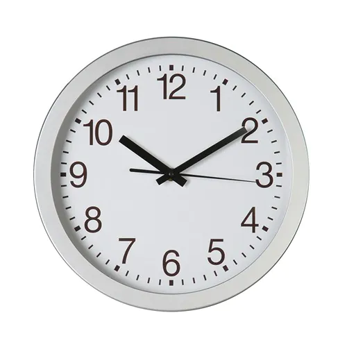 WALL CLOCK IN PLASTIC AND GLASS WALL CLOCK IN PLASTIC AND GLASS