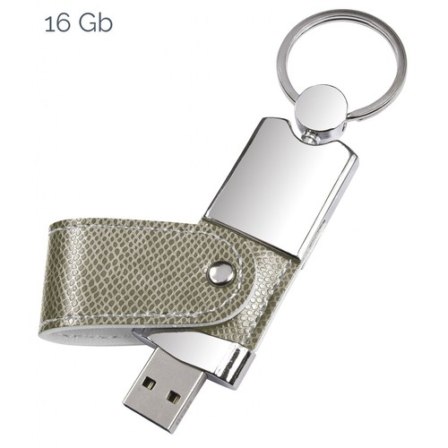 USB GREY LEATHER