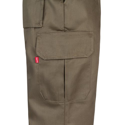 VL MABON. Pantalon sergé, multipoches (200g/m²), en coton (35%) et polyester (65%)