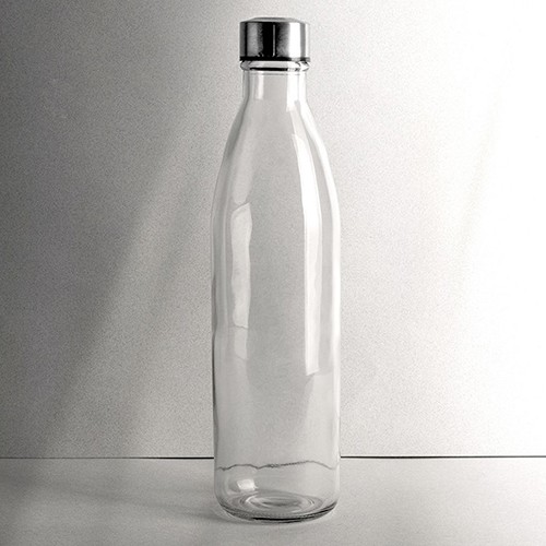 Botella de vidrio tapa de acero 1L Febe Botella de vidrio tapa de acero 1L Febe