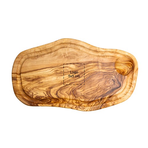 Planche ovale en bois d’olivier avec rigole env. 35x15 cm Planche ovale en bois d’olivier avec rigole env. 35x15 cm