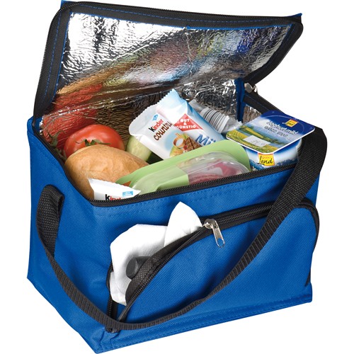 210D polyester cooler bag with front compartment