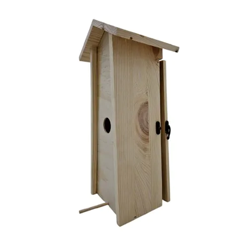 Wine box with sliding lid birdhouse 1 compartment