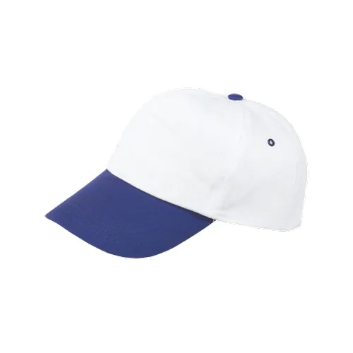 Casquette 5 Panel blanche avec visière de couleur Casquette 5 Panel blanche avec visière de couleur