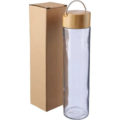 Gourde en verre de 500 ml avec dragonne Clarence Gourde en verre de 500 ml avec dragonne Clarence