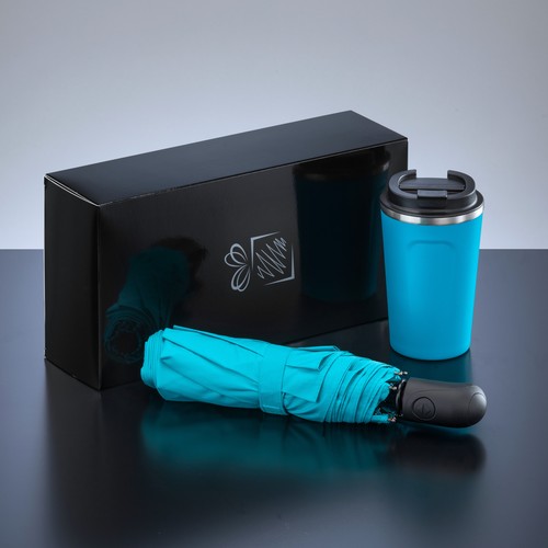 TRAVELLER SET: THERMAL MUG NORDIC 350 ml & FULL AUTOMATIC UMBRELLA TRAVELLER SET: THERMAL MUG NORDIC 350 ml & FULL AUTOMATIC UMBRELLA