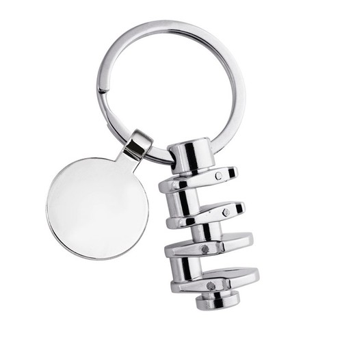 CRANKSHAFT KEYCHAIN WITH TOKEN CRANKSHAFT KEYCHAIN WITH TOKEN