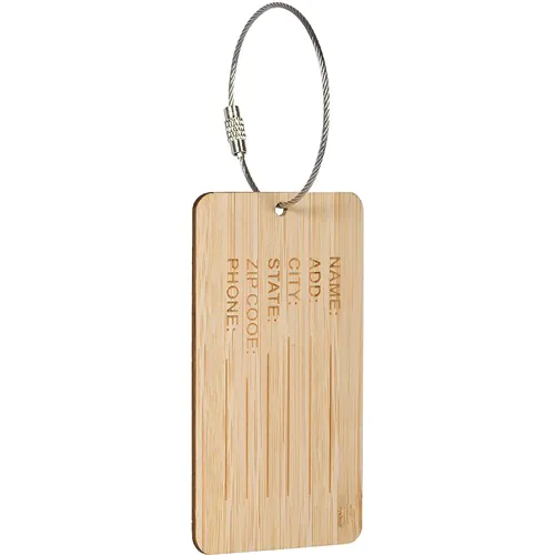 BAMBOO LUGGAGE TAG BAMBOO LUGGAGE TAG
