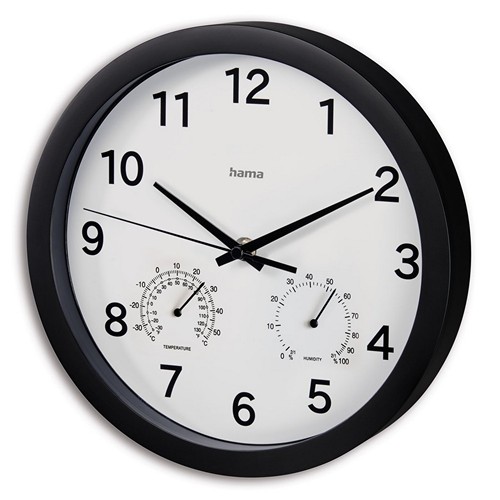 Wall clock, thermometer, hygrometer Hama