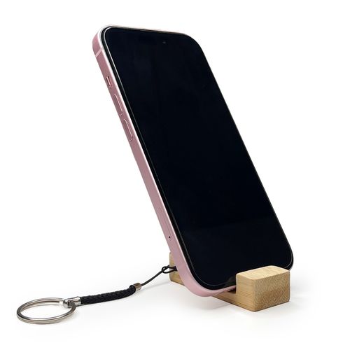 Bamboo Phone Stand Keyring Bamboo Phone Stand Keyring