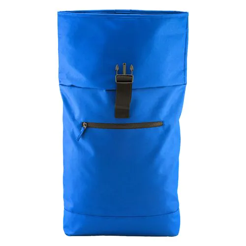Recycled polyester R-PET PC (17") backpack with exterior zippered pocket Recycled polyester R-PET PC (17") backpack with exterior zippered pocket