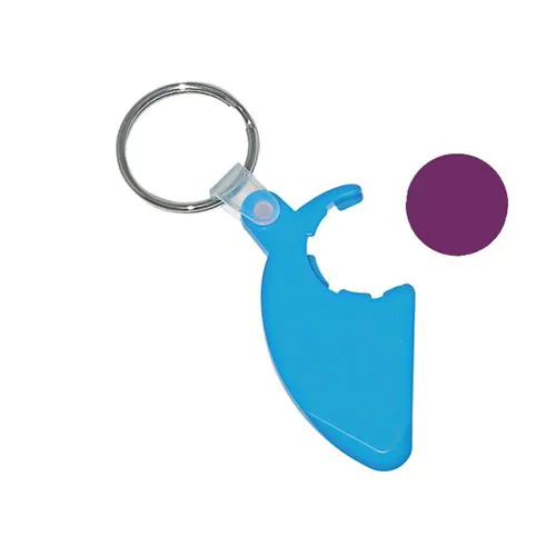 KEY-RING TOKEN HOLDER WITH SCRATCHCARD SCRAPER