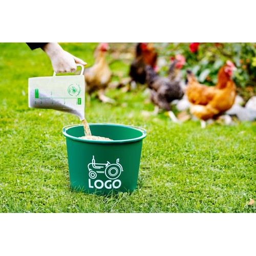 Bucket STRONG Recycling Green 12l