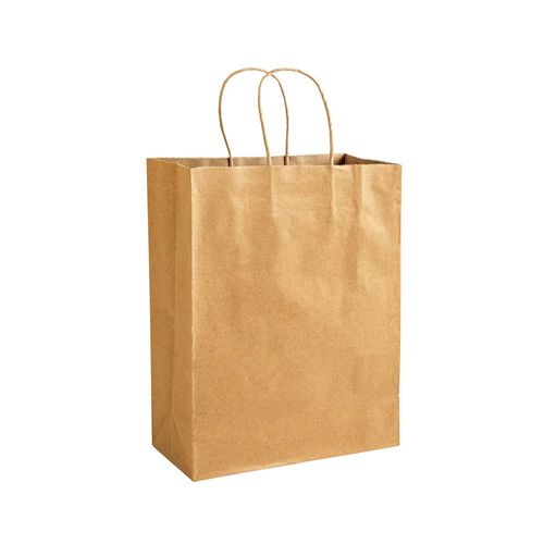 100% recycled paper 100 gr/m2, shopping bag with guesset 100% recycled paper 100 gr/m2, shopping bag with guesset